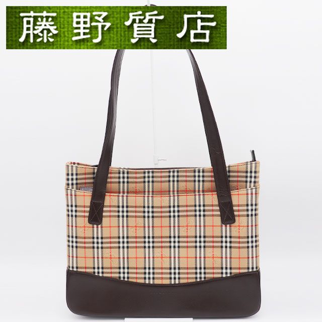 バーバリー BURBERRY ショルダーバッグ キャンバス レザー ノバチェック ゴールド金具 トートバッグ レディース ブランドバッグ 中古 A4バッグ チェック柄 バーバリーバッグ トート burberryバッグ 肩掛けトートバッグ 9153