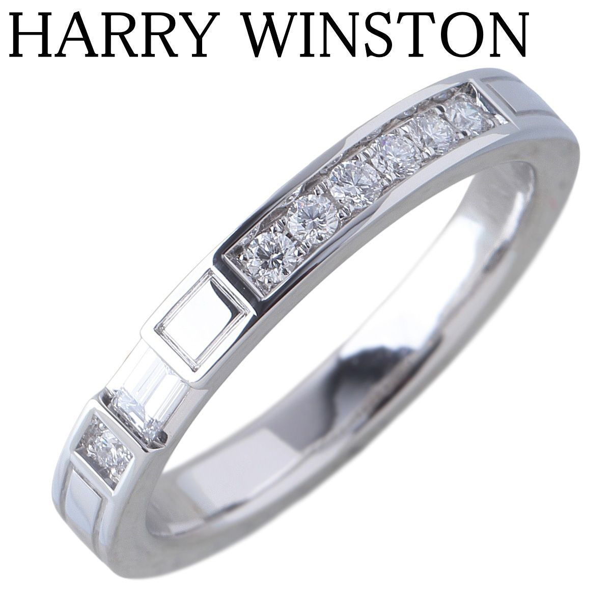 ハリーウィンストン ダイヤ リング トラフィック アクセント 15.5号～16号 Pt950 新品仕上げ済 HARRY WINSTON【26863】