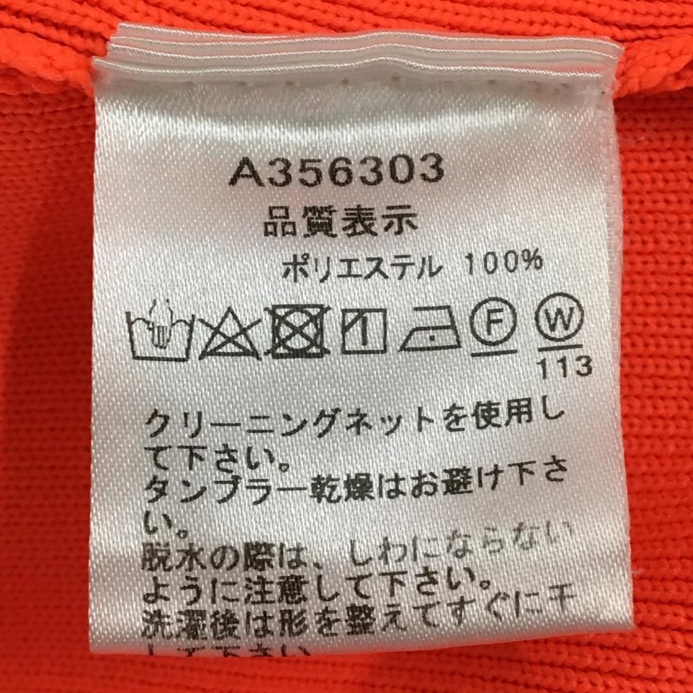 美品】アルチビオ ニットプリーツスカート 蛍光オレンジ×白 ストレッチ