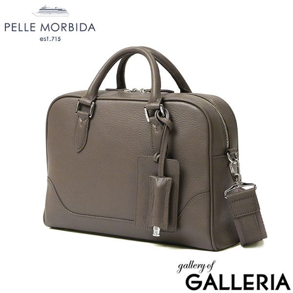 ペッレモルビダ ビジネスバッグ 2WAY メンズ レディース 斜めがけ 大人 ブランド PELLE MORBIDA トート バッグ ブリーフケース 手持ち ショルダー 本革 Maiden Voyage ミニブリーフバッグ MB089 GREIGE
