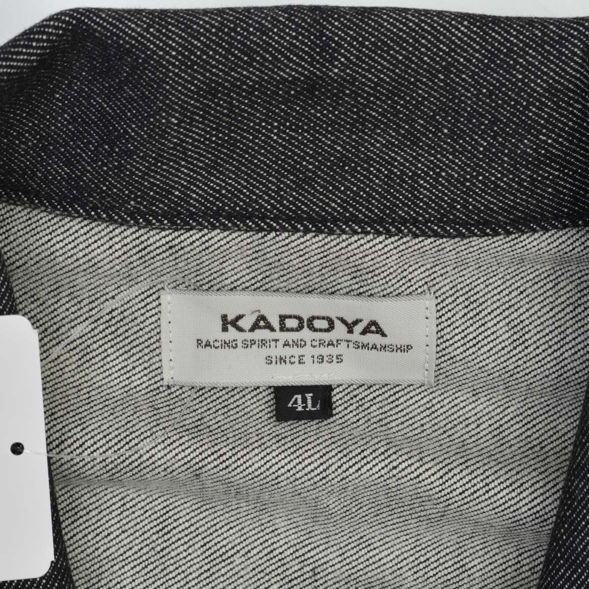 KADOYA】CORSA DENIM SUIT レザー使い デニム ツナギオールインワン