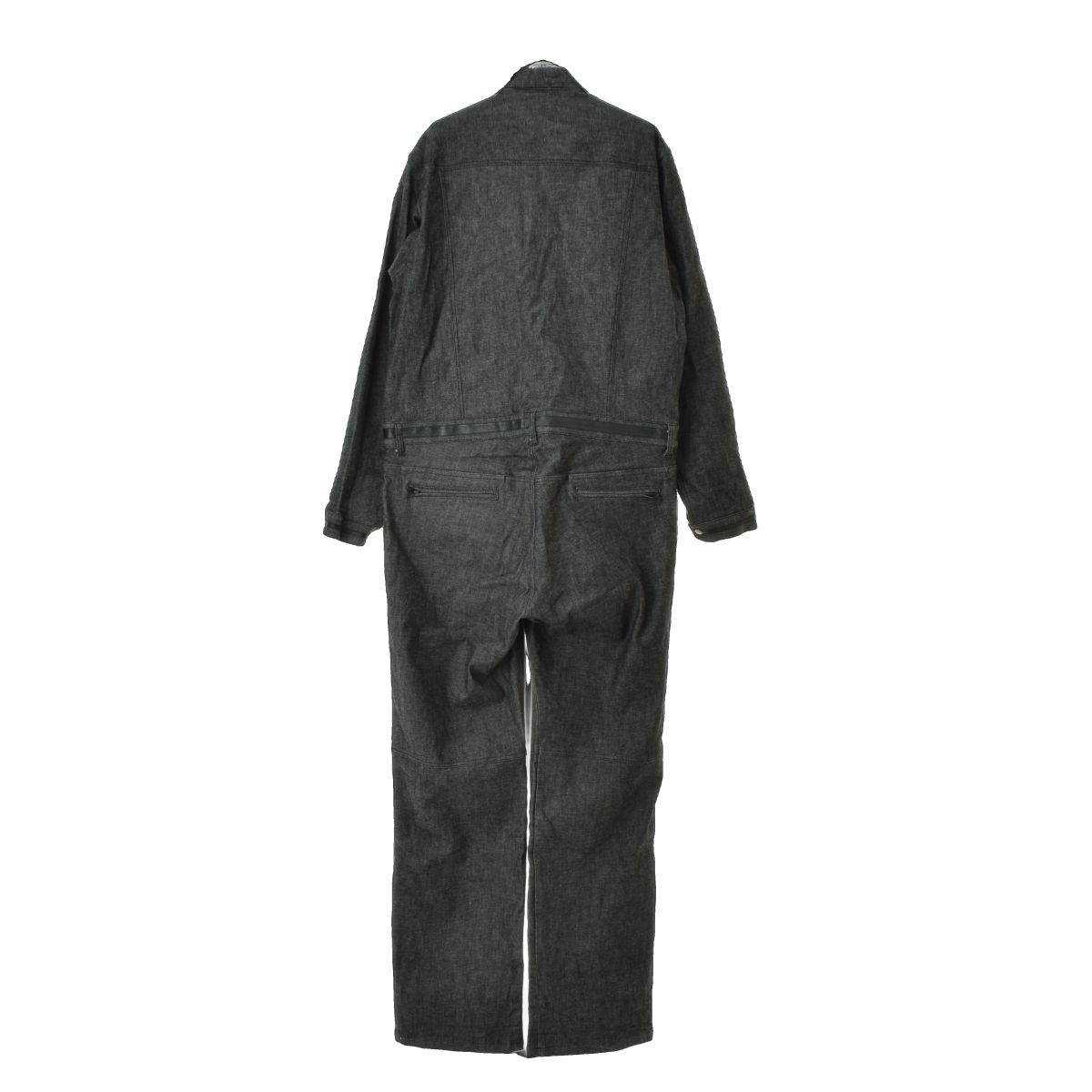 KADOYA】CORSA DENIM SUIT レザー使い デニム ツナギオールインワン