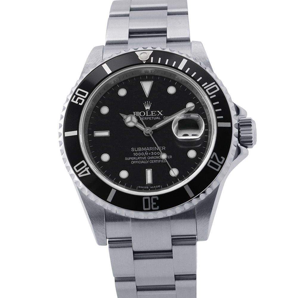 ロレックス サブマリーナ デイト V番 16610 ROLEX 腕時計 黒文字盤