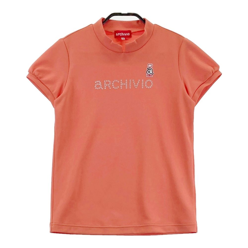 サイズ：36 ARCHIVIO アルチビオ 半袖Tシャツ ロゴ オレンジ系 [240101743512] ゴルフウェア レディース ストスト