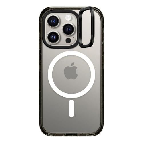 CASETiFY インパクトリングスタンド iPhone 15 Pro ケース [スタンド機能/MagSafe対応/耐衝撃] - クリア ブラックe 39060c8e