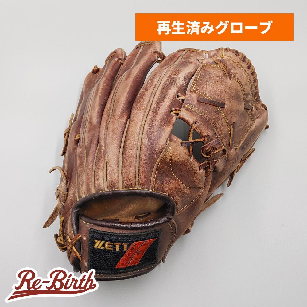 【クリーニング済み 】 ゼット 軟式グローブ / 内野手用 型付け済み (ZETT グラブ)[WE868]