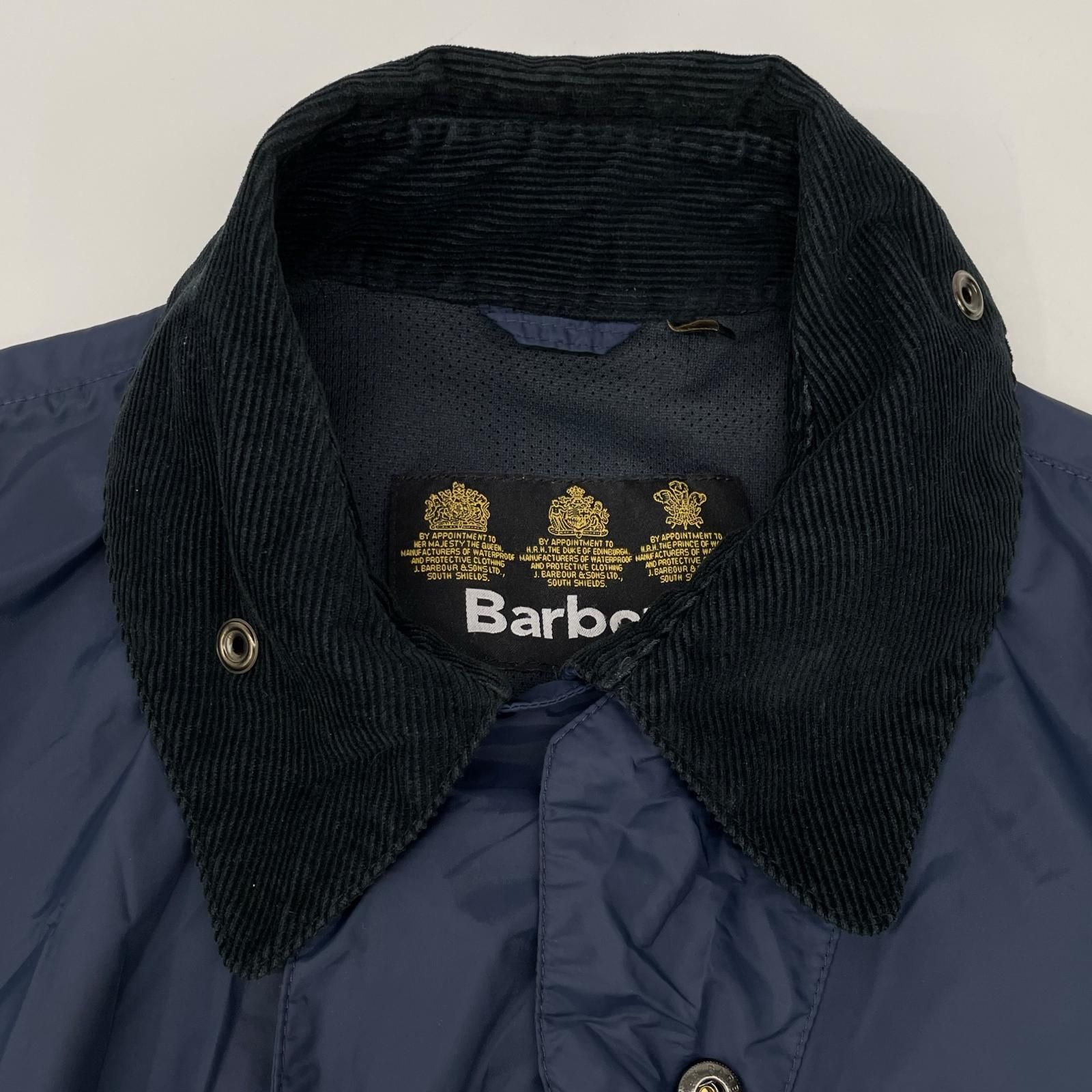 Barbour バブアー 1701104 ネイビー SL Border ナイロンコート 38