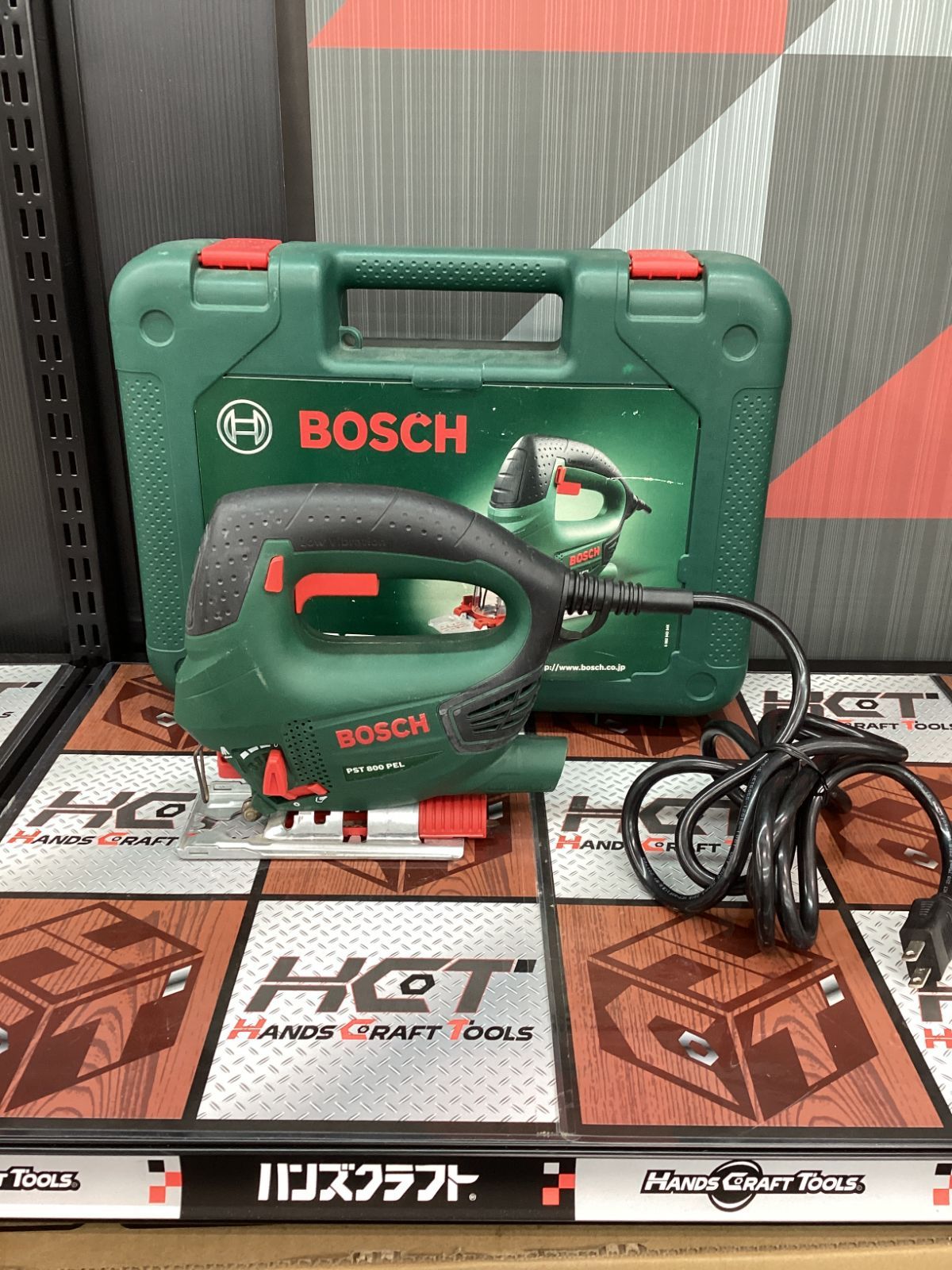 【送料無料】【中古品】ボッシュBOSCH 　 PST800PEL ジグソー ケース付【ハンズクラフト島根出雲】 6,290円