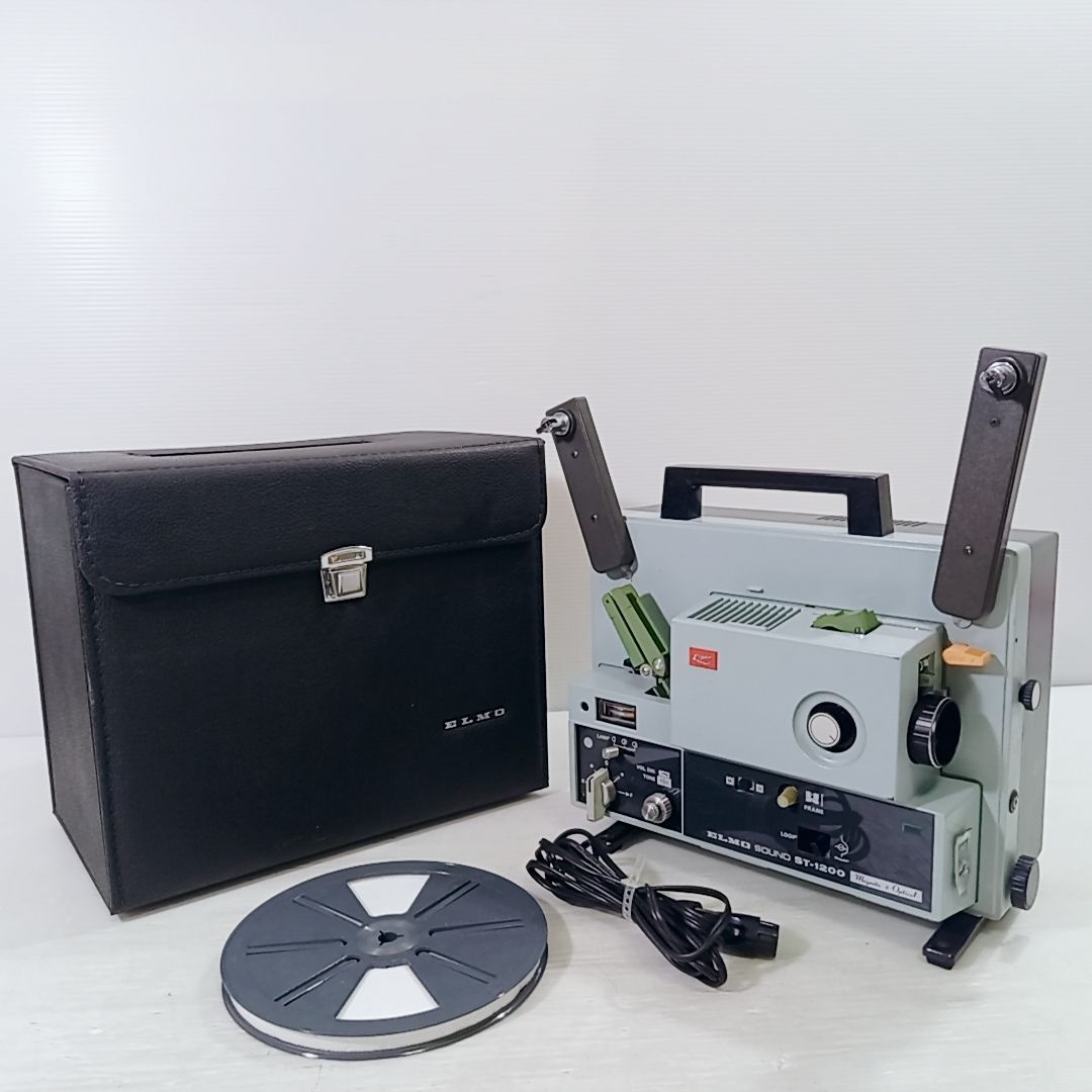 ELMO 映写機 ST-1200 8ミリフィルム ケース付き 当時物 レトロ
