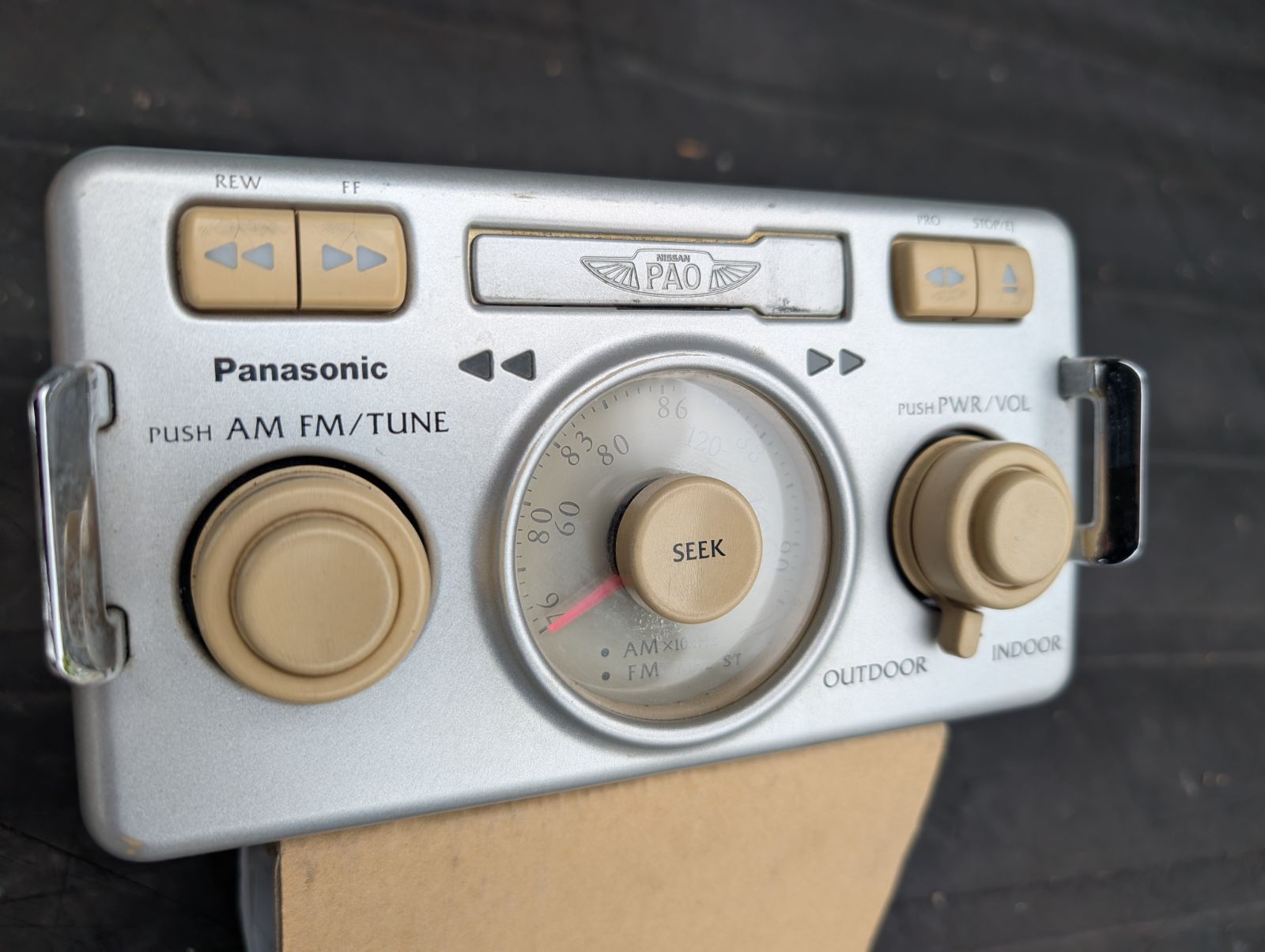 日産パオ PK10 純正ラジカセ(純正オーディオ) 中古品 PK10 パオ オーディオ 純正 ラジオ カセット 現状品 - メルカリ