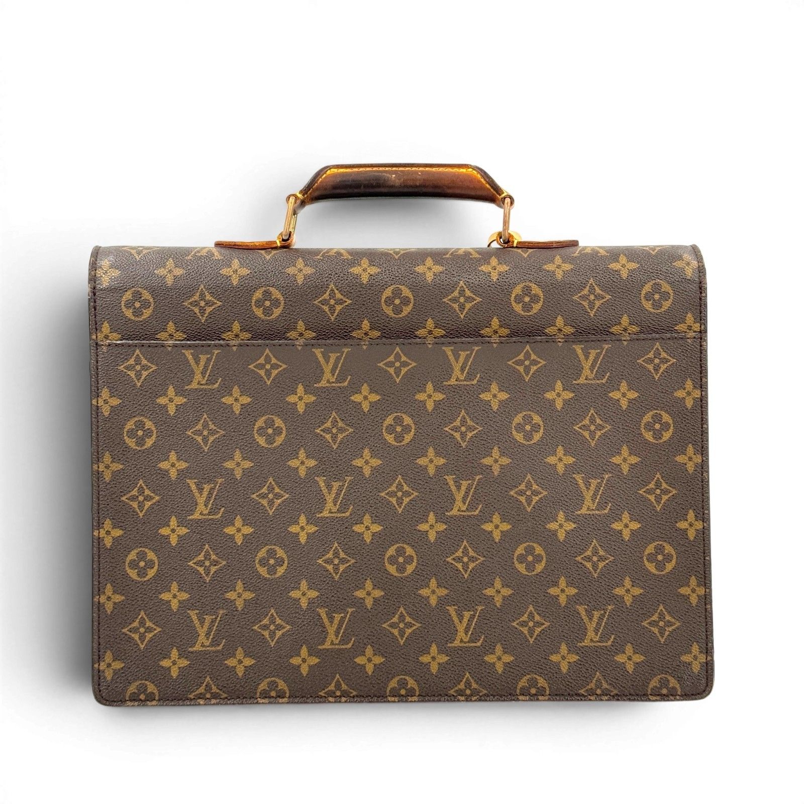 【本物保証】 布袋付 ルイヴィトン LOUIS VUITTON モノグラム セルヴィエット コンセイエ M53331 ビジネスバッグ ブリーフケース LOUIS VUITTON モノグラムキャンバス セルヴィエット・コンセイエ