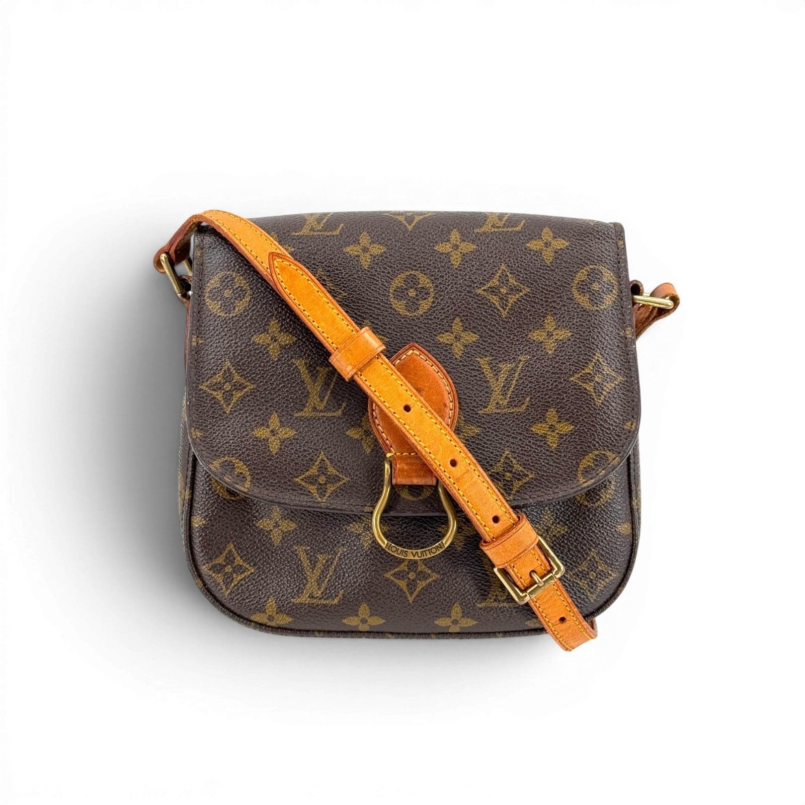 LOUIS VUITTON サンクルー MM モノグラムキャンバス ブラウン ショルダーバッグ M51243