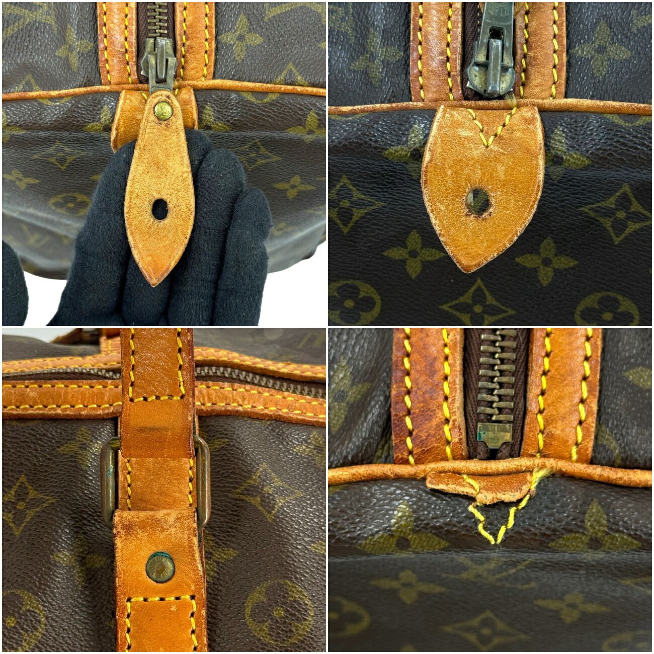 LOUIS VUITTON サック・スープル55 モノグラムキャンバス ブラウン