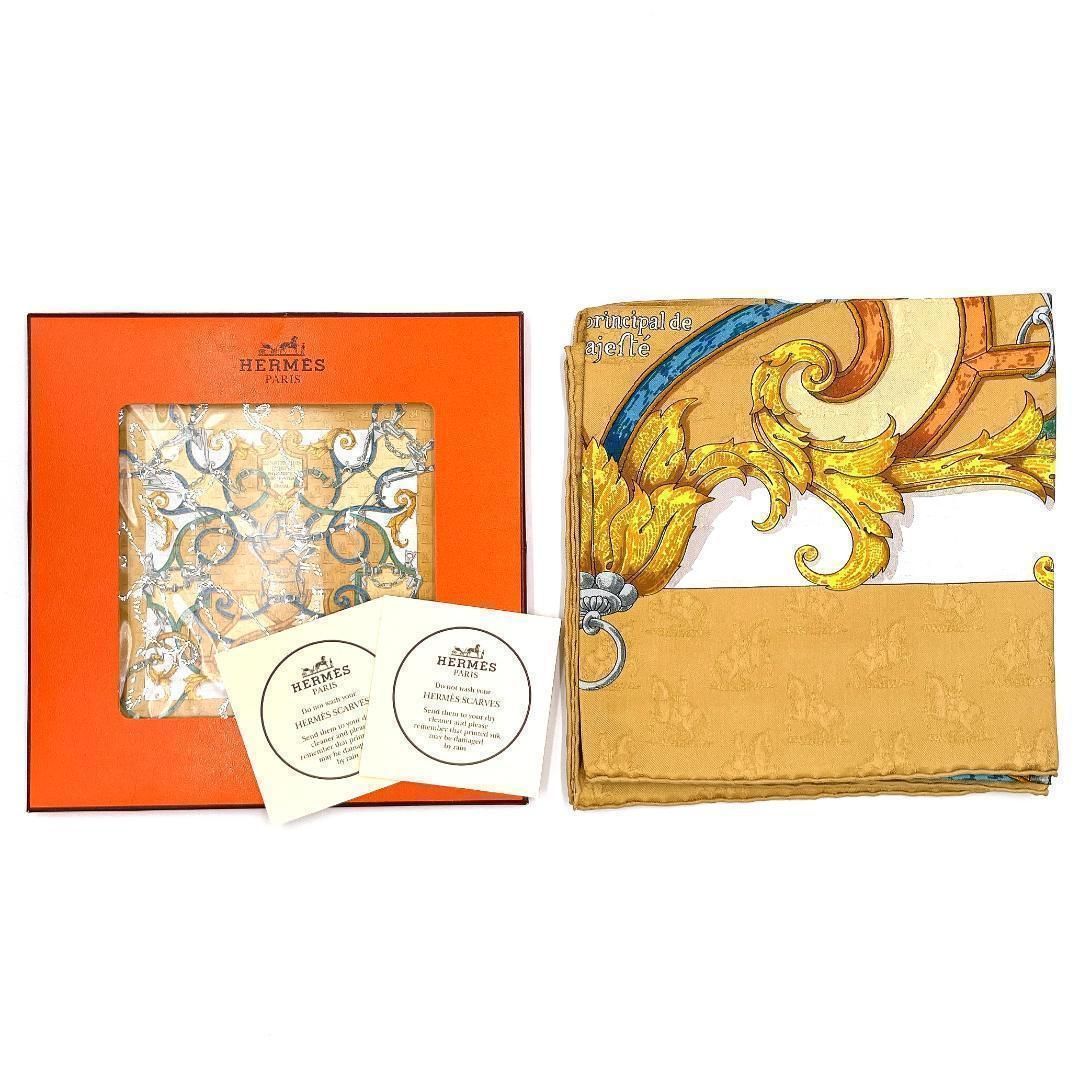 □極美品□ HERMES エルメス カレ90 L'INSTRVCTION DV ROY 帝王学