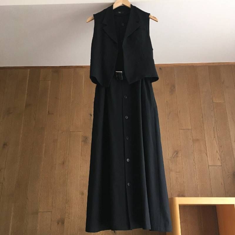 美品 ワイズ Y's ヨウジヤマモト デザイン ロング ワンピース YR-D75