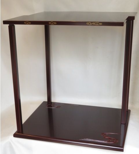 （文月）平安 鈴木光入作 鵬雲斎好 山雲棚 【税込・送料込】【中古・美品】