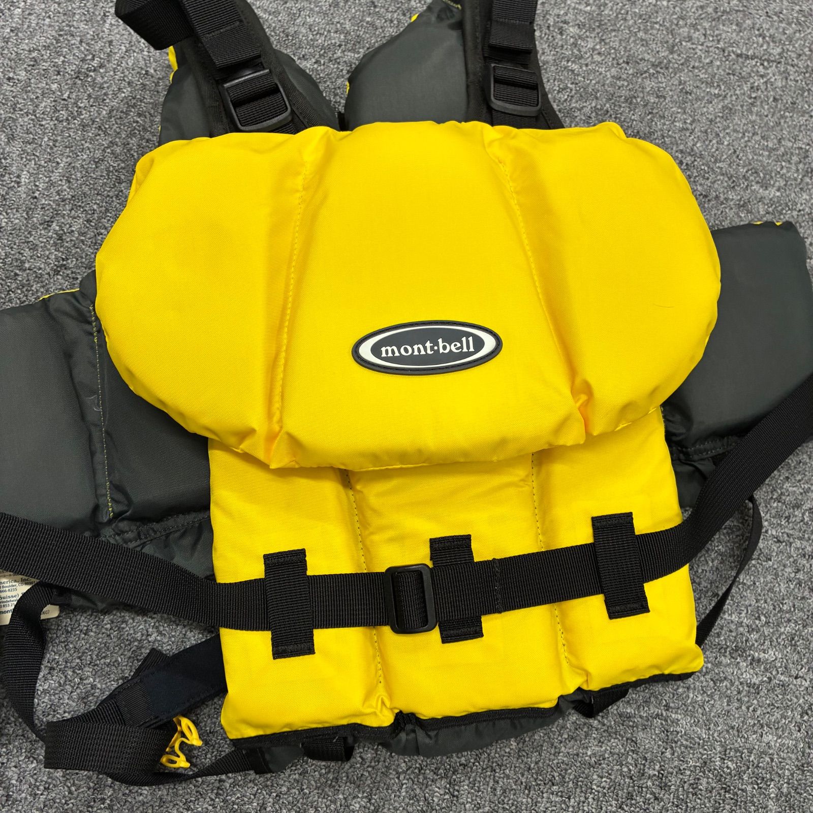 子供用ライフジャケット モンベル フローティングベスト イエロー 2個セット 未使用 モンベル Kid's 85-125 イエロー ライフジャケット mont-bell
