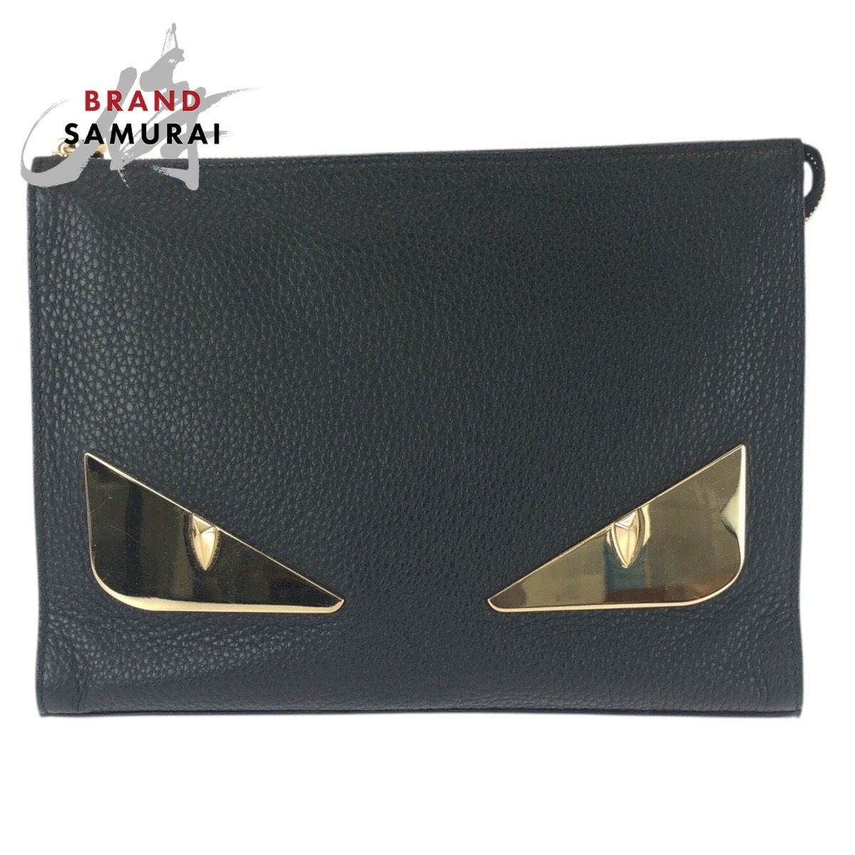 FENDI バック ブラック ゴールド金具 美品 FENDI フェンディ バッグ バグズ モンスター ブラック 黒