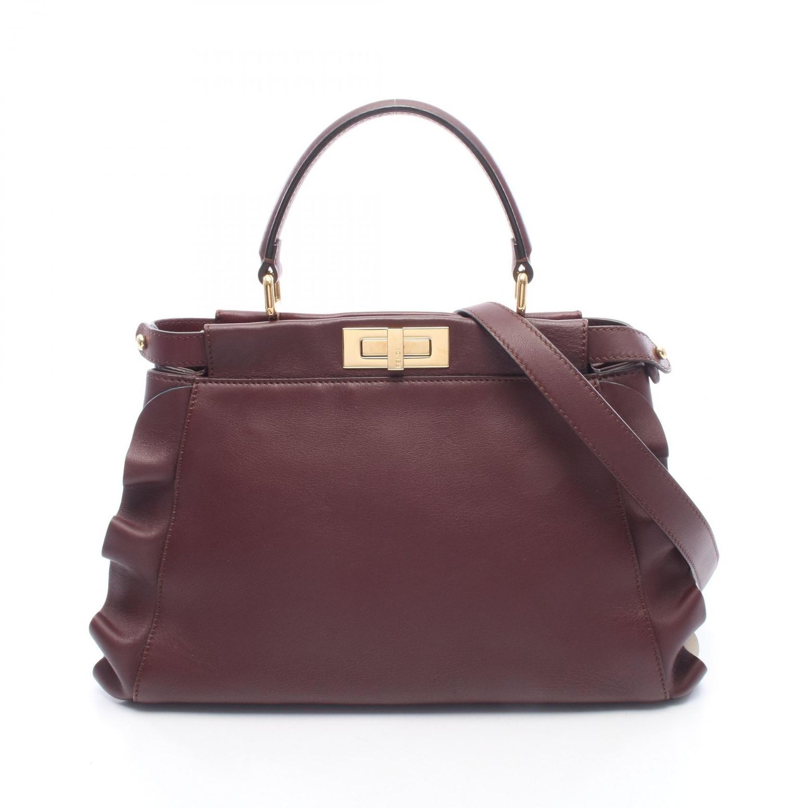 FENDI フェンディ ピーカブー レギュラー ウェーブフリル 2WAY ハンドバッグ 105,400円