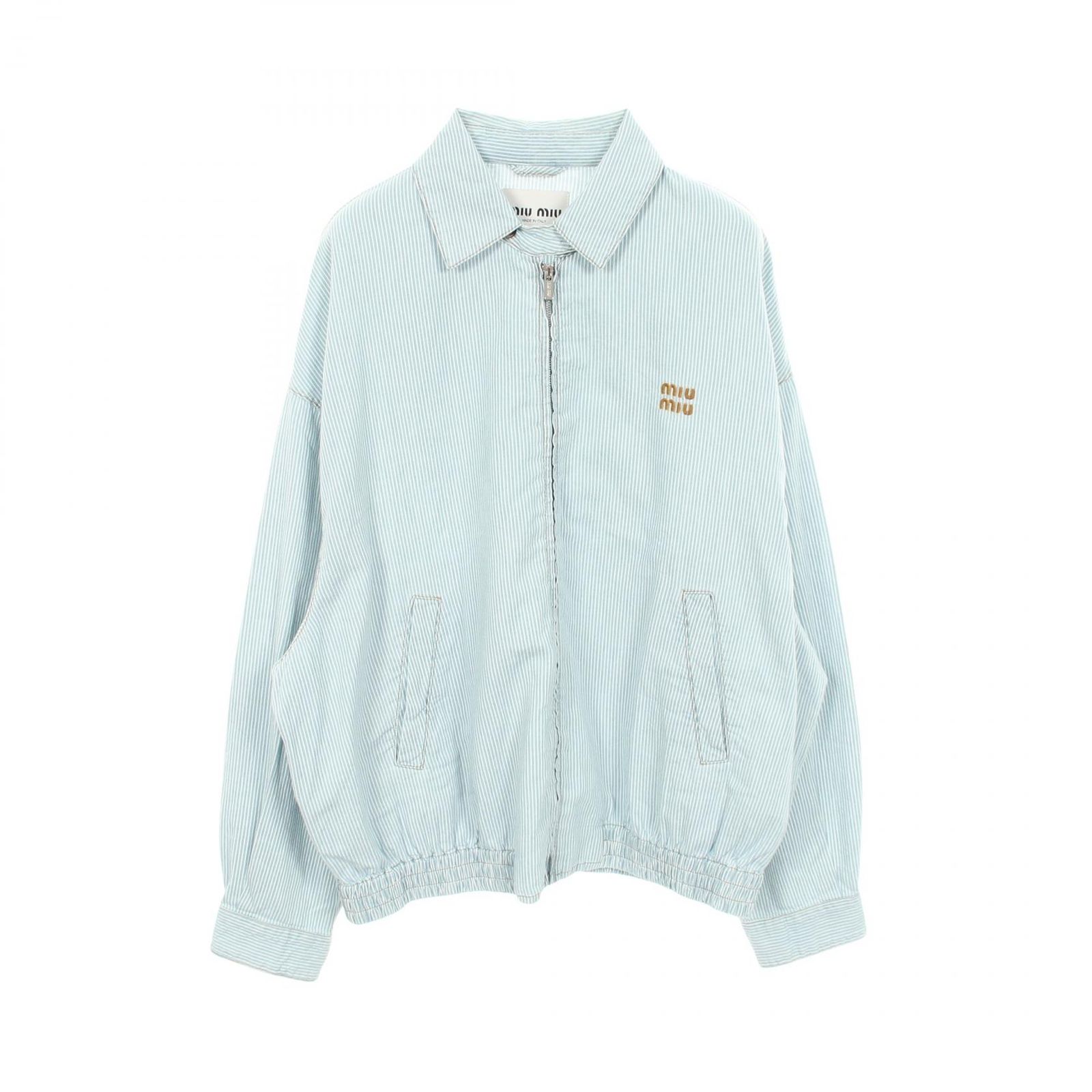 Miu Miu ミュウ ミュウ ロゴ ストライプ その他ジャケット