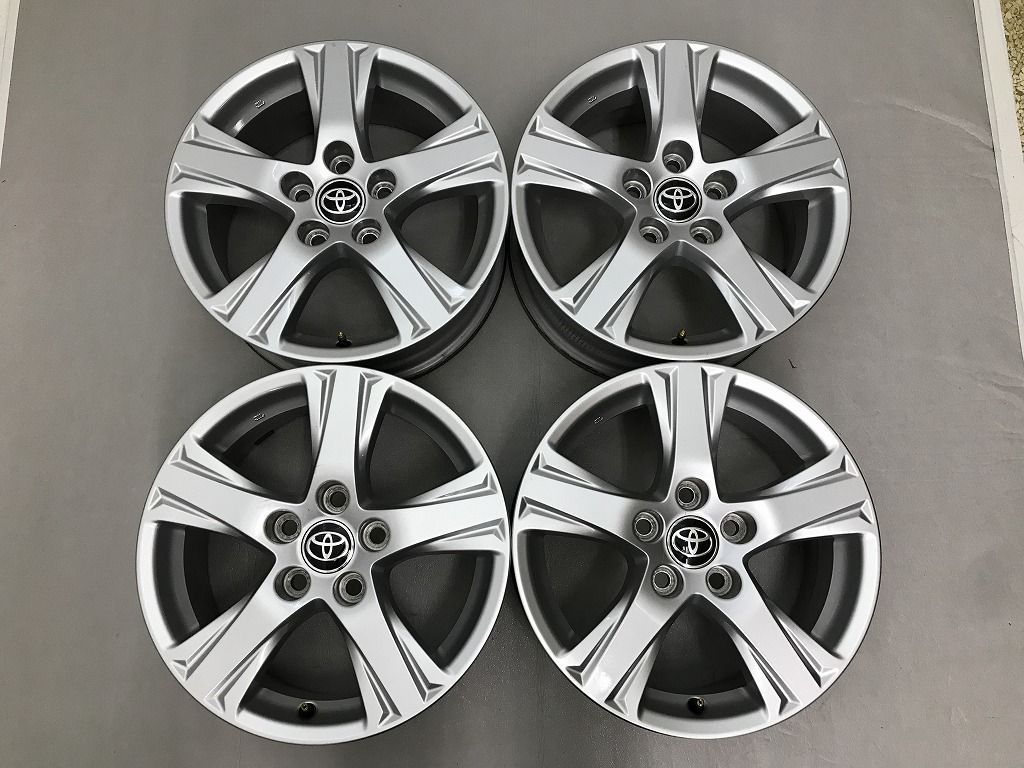 ◎傷極少美品 TOYOTA 30系 アルファード純正 16inc 6.5J +33 114.3/5H 即納 4本 検) ハリアー RAV4 ヤリスクロス マークX クラウン カムリ