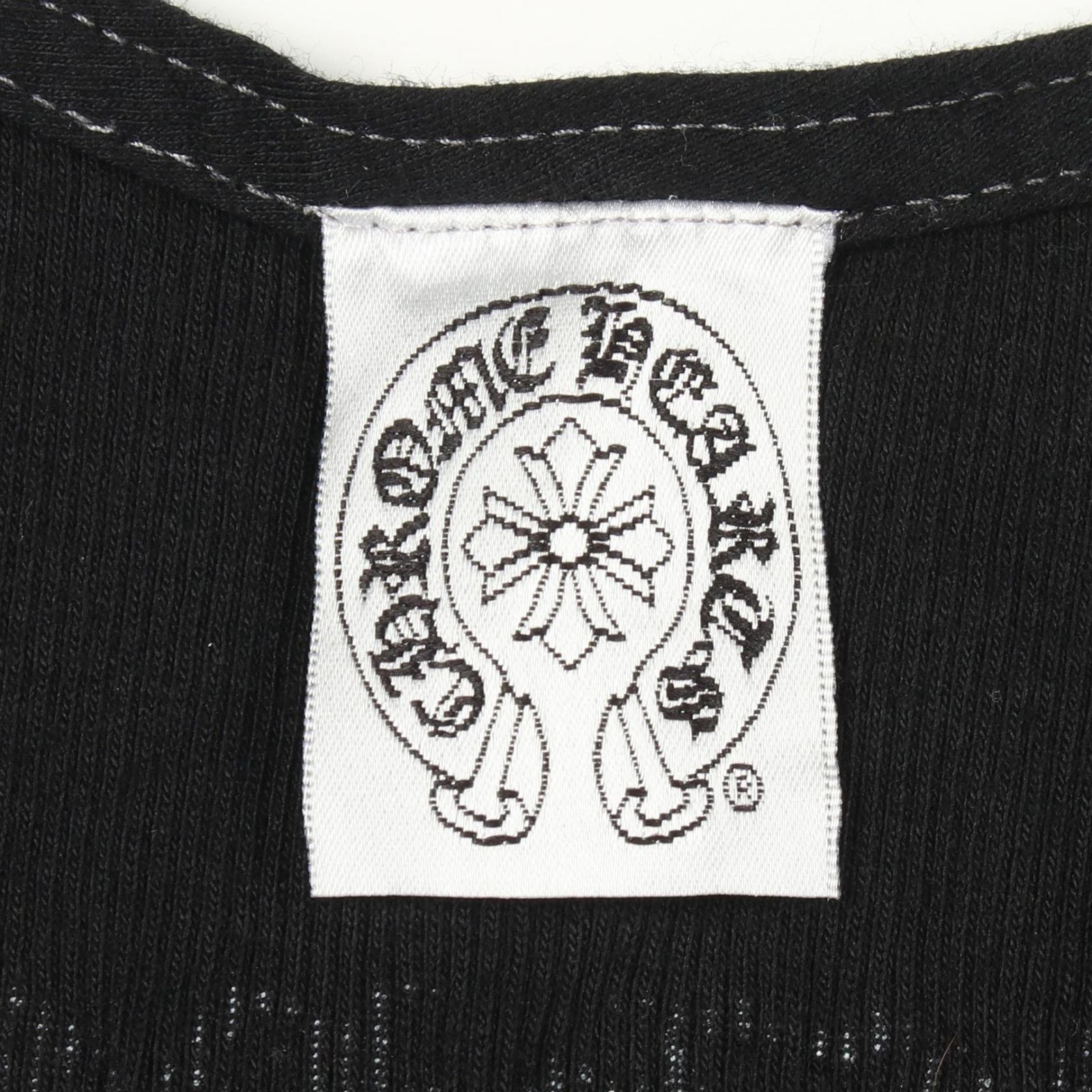 CHROME HEARTS タンクトップ サイドロゴ クロス ブラック CHROME HEARTS クロムハーツ CHクロス サイドロゴ タンクトップ 【公式