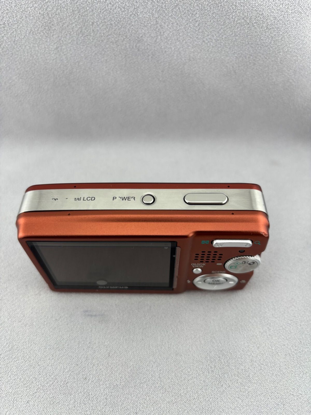 2115【美品、動作確認済み】 OLYMPUS DIGITAL μ-40 レッド オリンパス