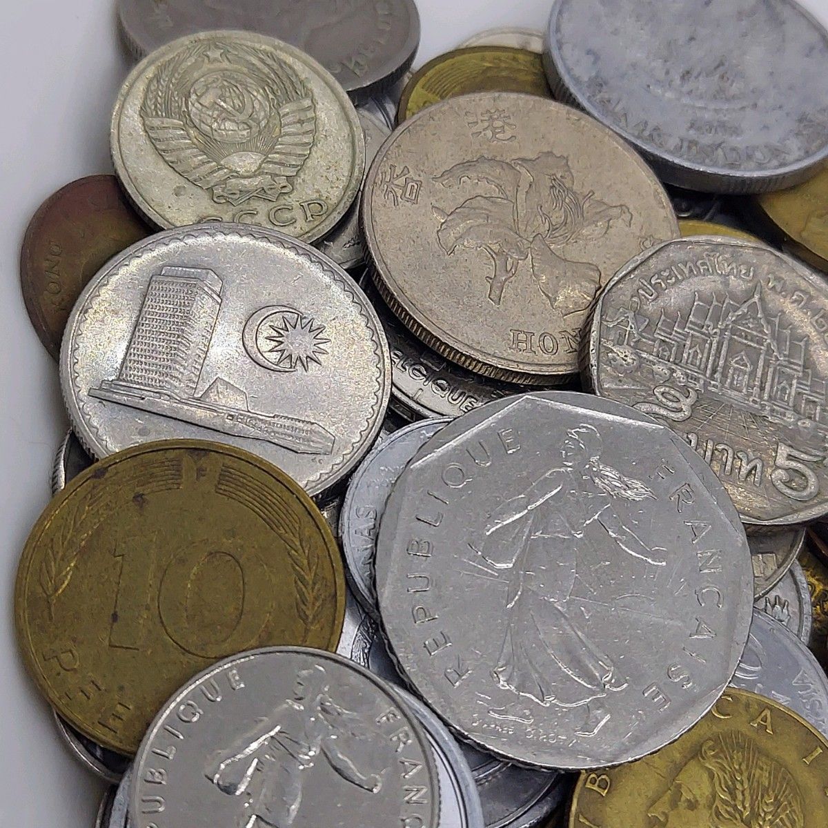 外国コイン まとめて 約0.25kg(252g) 海外硬貨 古銭 アメリカ