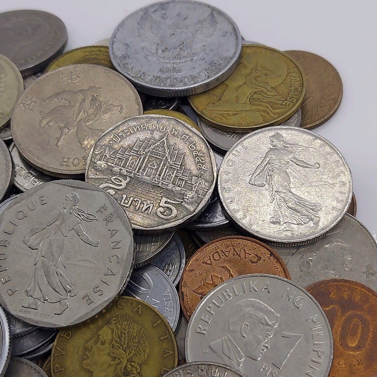 外国コイン まとめて 約0.25kg(252g) 海外硬貨 古銭 アメリカ