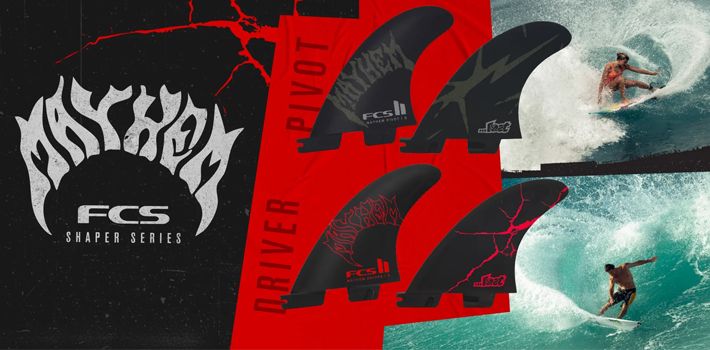 FCS2フィン SHAPER SERIES MAYHEM DRIVER QUAD REAR FIN SET M/Lサイズ
