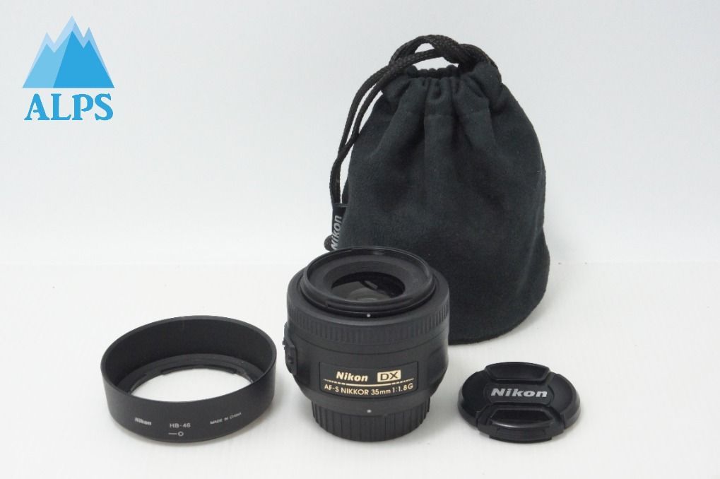 美品 Nikon ニコン AF-S DX NIKKOR 35mm F1.8G APS-C フード ポーチ付 260728x