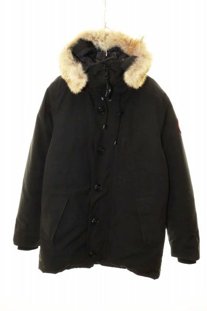 カナダグース CANADA GOOSE CHATEAU PARKA FUSION FIT BLACK M 3426MA シャトー パーカ フュージョン フィット ブラック 黒 【ブランド古着ベクトル】【中古】260729