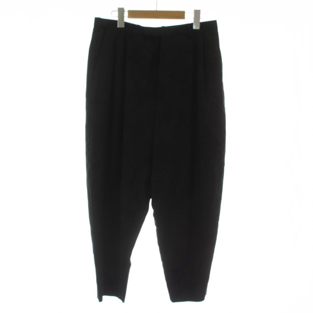 ラッドミュージシャン LAD MUSICIAN 18AW ウールギャバ ローズ柄 2タックパンツテーパード 長ズボン 総柄 44 黒 ブラック 2218-566 /GG 6,408円