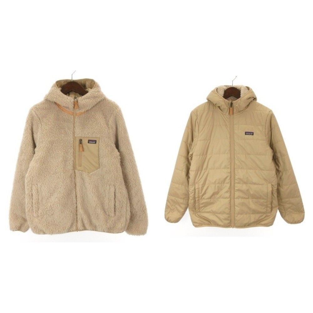 パタゴニア Patagonia リバーシブル ボア パーカー 68095 ジャケット アウトドアウェア ライトベージュ 260730E 10,703円