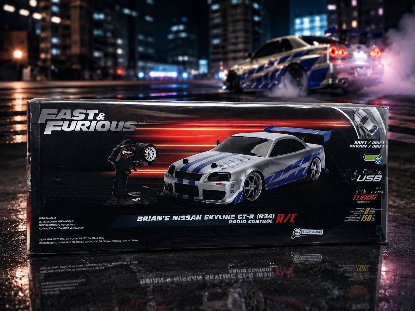 ワイルド・スピード ブライアン 日産 スカイライン GT-R R34 1/10 RC