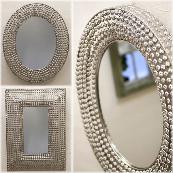 【SALE】エレガンテ デコレーションミラー オーバル・レクト 【Elegante Decoration Mirror】 アンティーク インテリア雑貨｜プレゼント・新生活