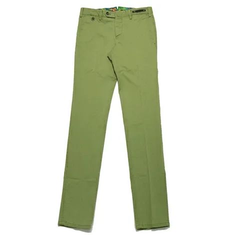 【40%OFF】グリーン 44サイズ PT01（ピーティーゼロウーノ）FIJI コットンストレッチ ツイル ソリッド パンツ SUPER SLIM FIT 33051001081 新品 アウトレット