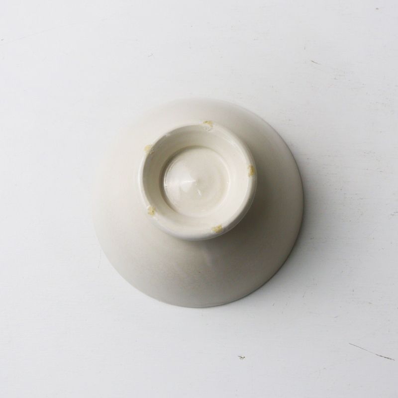 美品 岡田直人 カフェオレボウル＼オフホワイト 食器 皿 うつわ 作家物