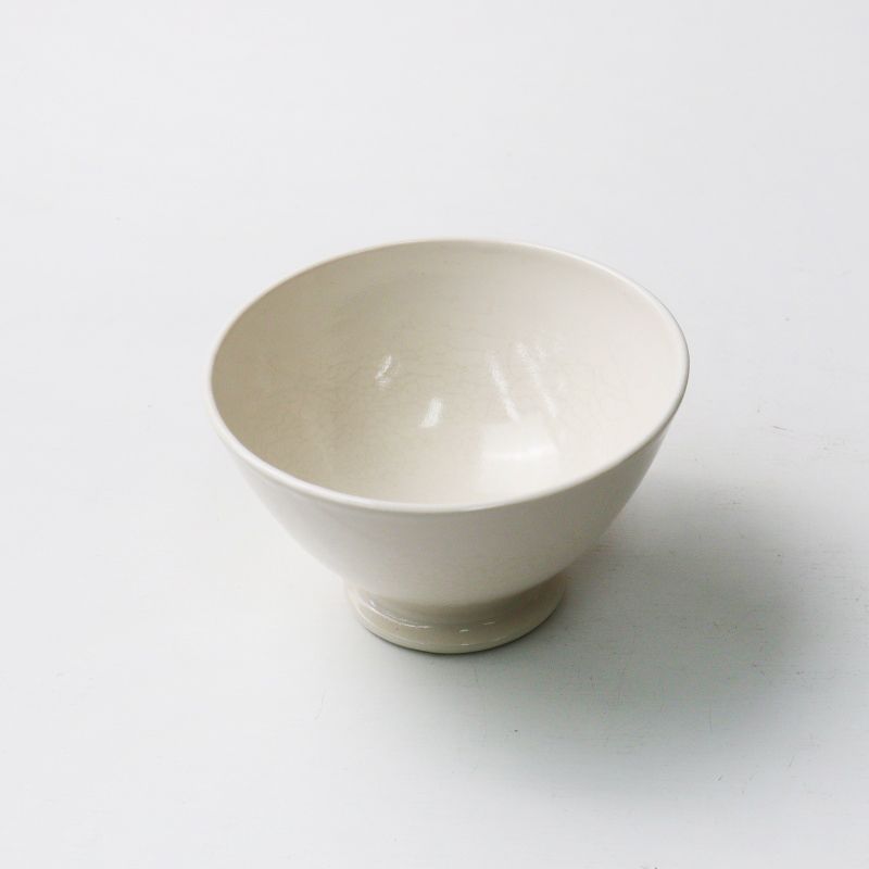 美品 岡田直人 カフェオレボウル＼オフホワイト 食器 皿 うつわ 作家物