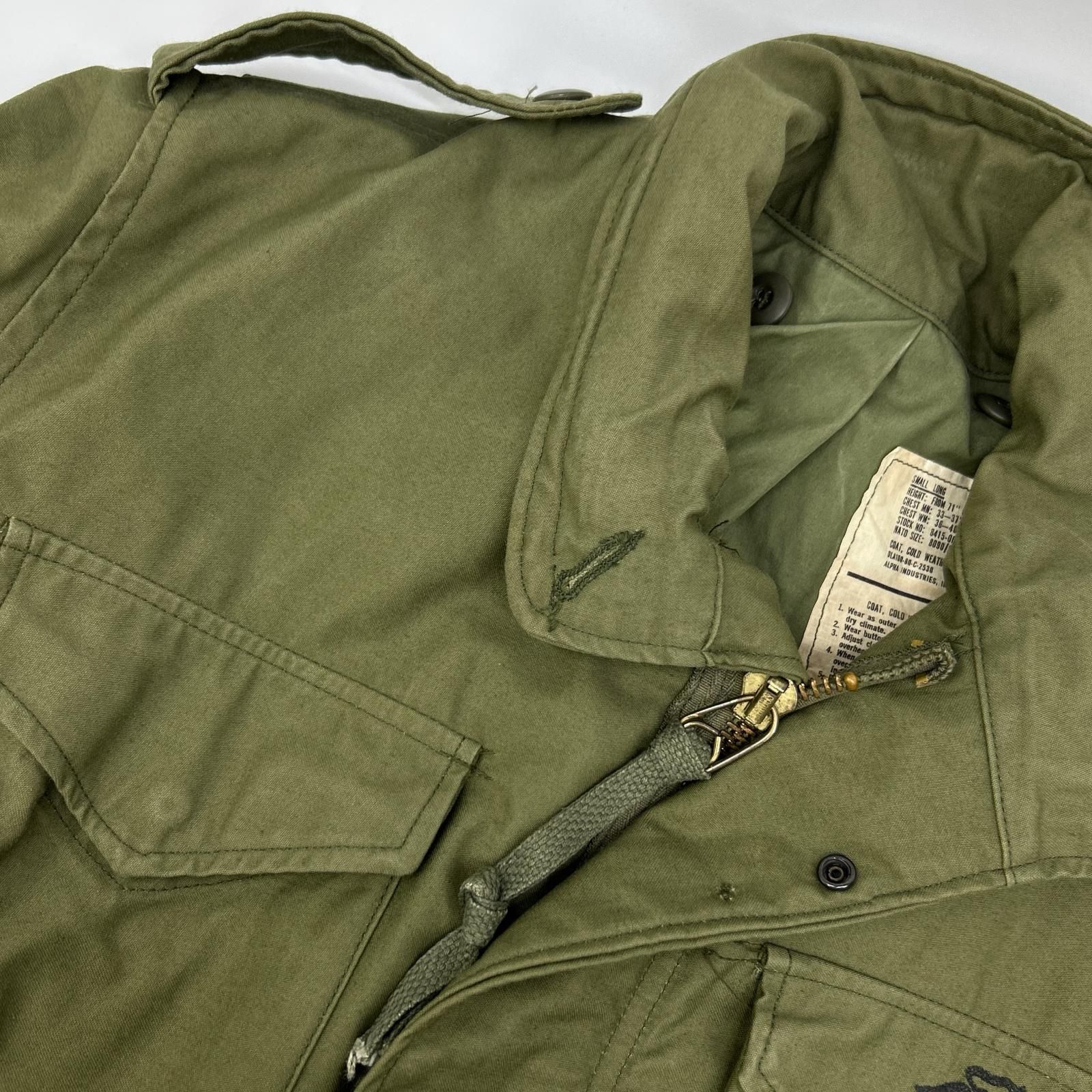 ALPHA アルファ カーキ DLA-100-80-C-2530 Mー65 USMC 3rdモデル