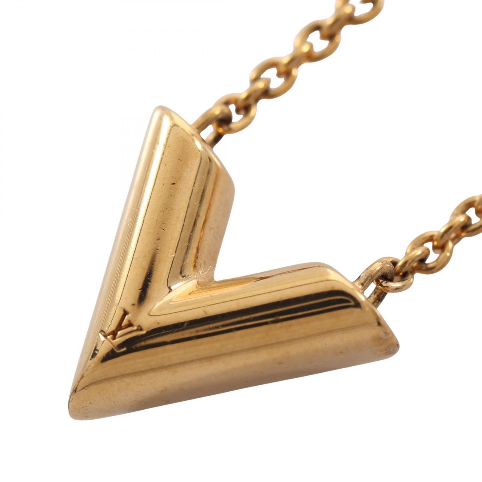ルイ・ヴィトン LOUIS VUITTON ネックレス エセンシャルV M61083 GP（ゴールドメッキ） エセンシャルV ネックレス レディース Used B
