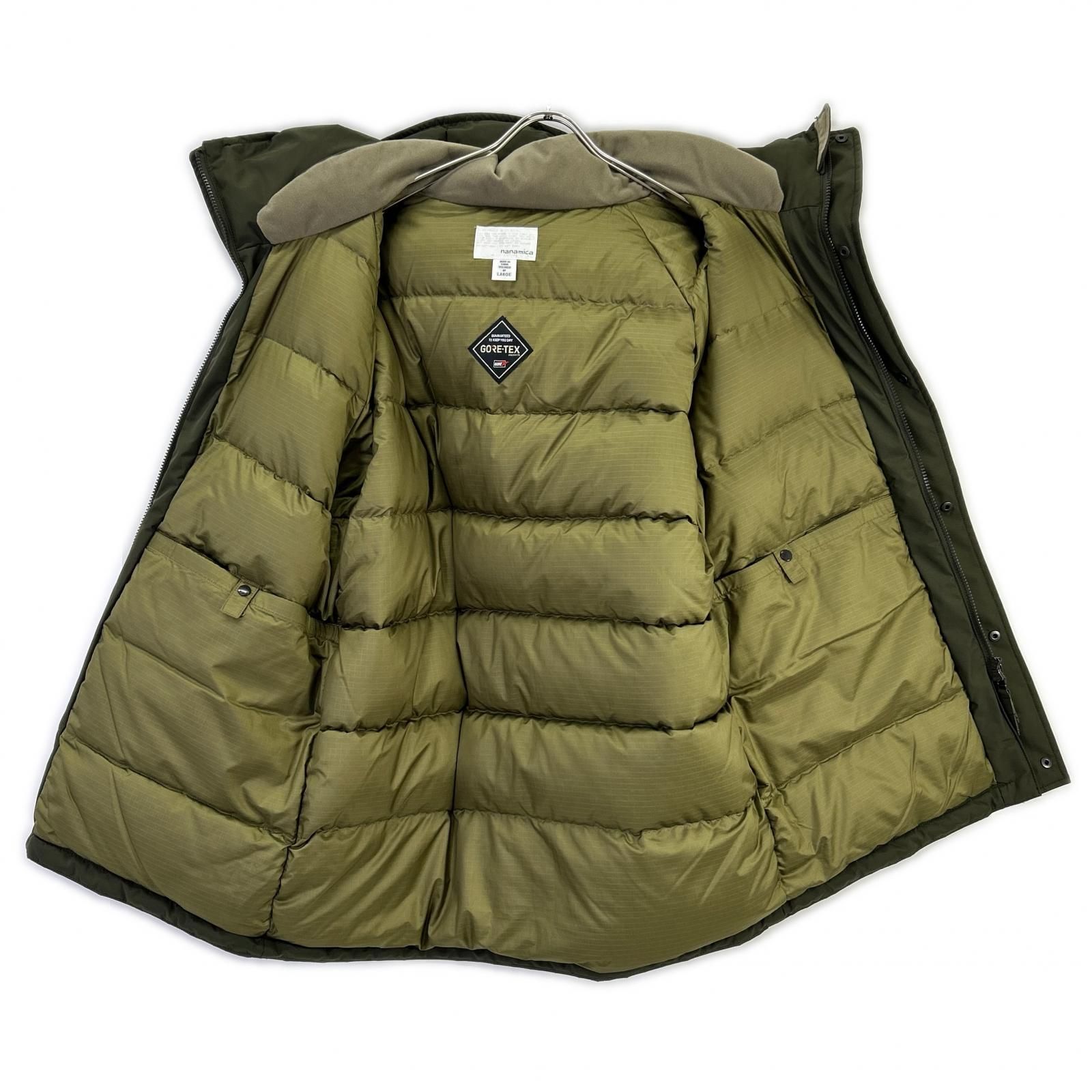 nanamica ナナミカ SUBF276U カーキ ポリエステル GORE-TEX DOWN COAT