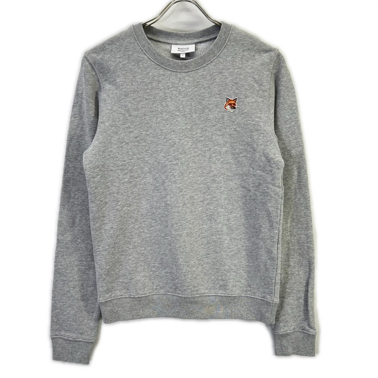 MAISON KITSUNE メゾンキツネ グレー フォックスヘッドパッチ