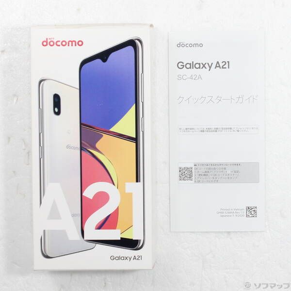 中古 GALAXY A21 64GB ホワイト docomo SIMフリー - メルカリ