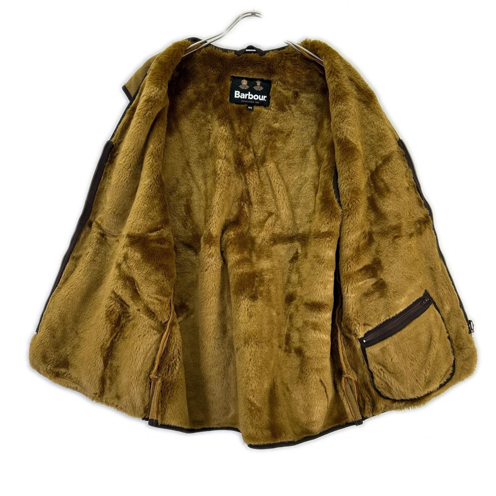 Barbour バブアー 232ML10004 ベージュ ファー ベスト 44 - メルカリ