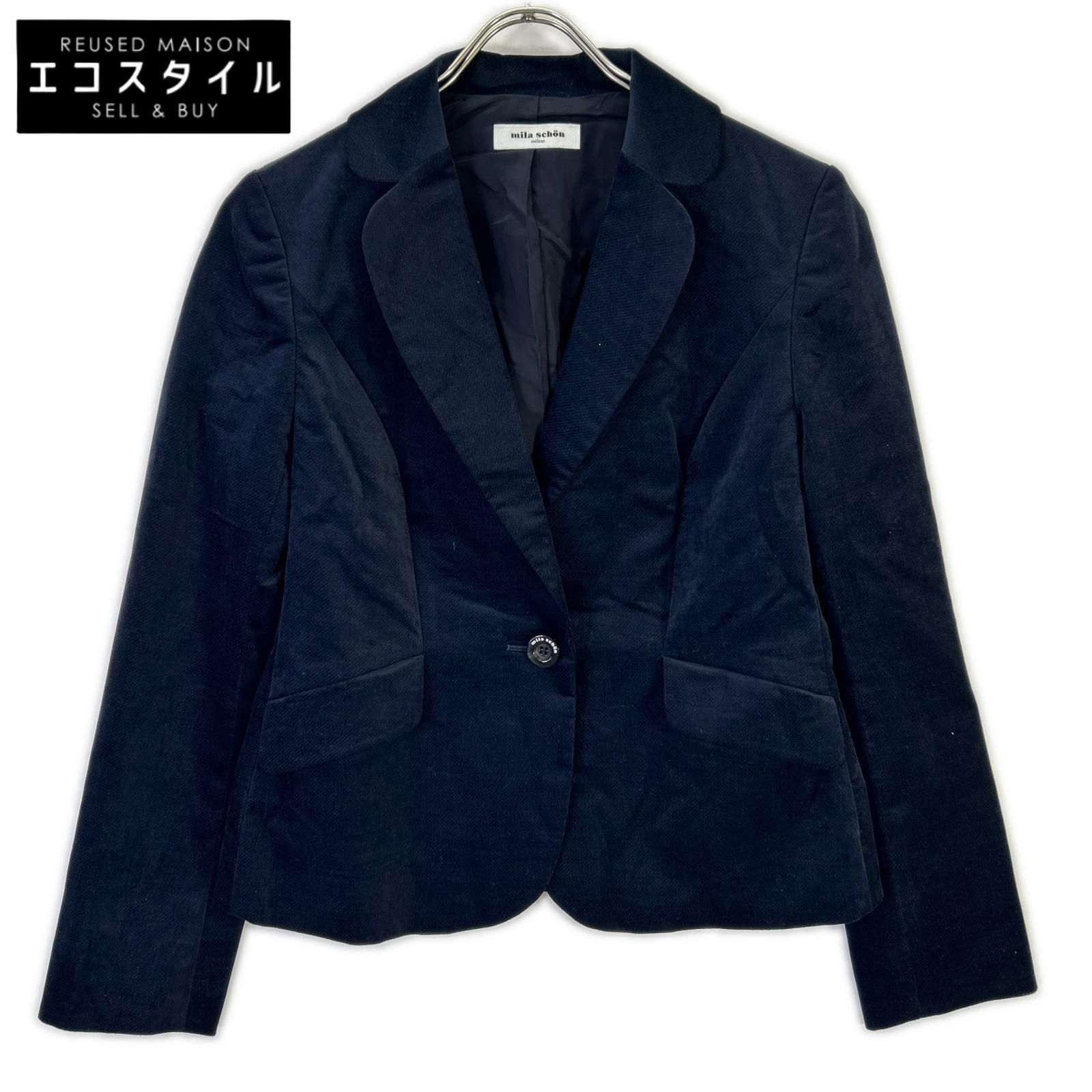 mila schon　ミラショーン　500‐61701 ネイビー 1B ジャケット　40 8,904円