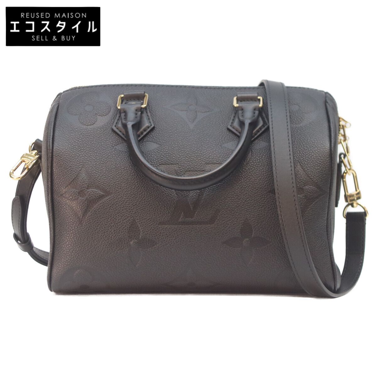 LOUIS VUITTON ルイヴィトン M58951 モノグラムアンプラント ノワール スピーディ バンドリエール25 186,451円