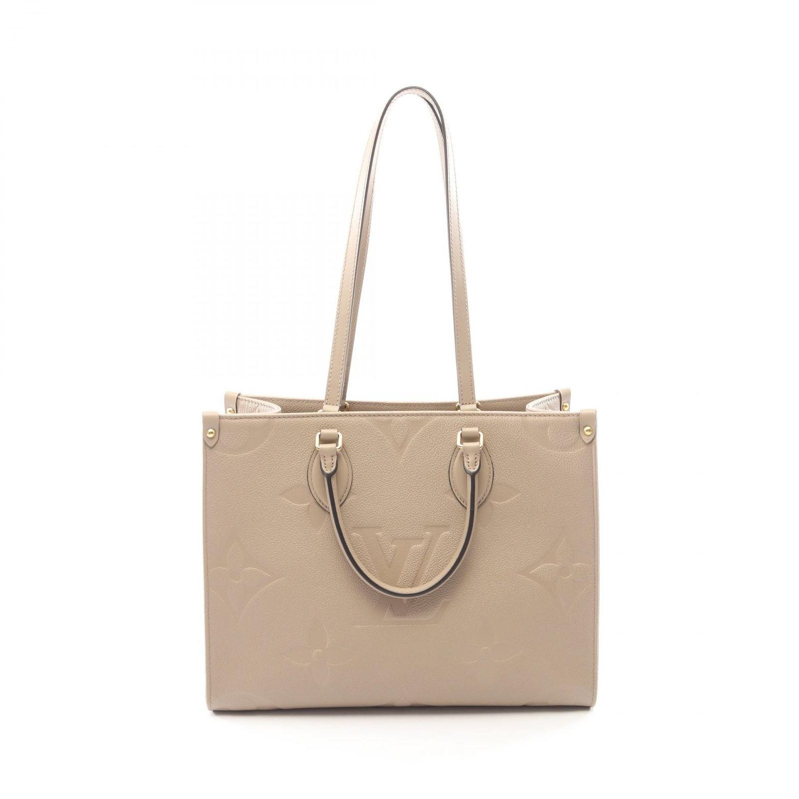 ルイ・ヴィトン LOUIS VUITTON トートバッグ オンザゴーMM モノグラム アンプラント トゥルトレール 2WAY M45607 トゥルトレール レザー オンザゴーMM レディース Used A