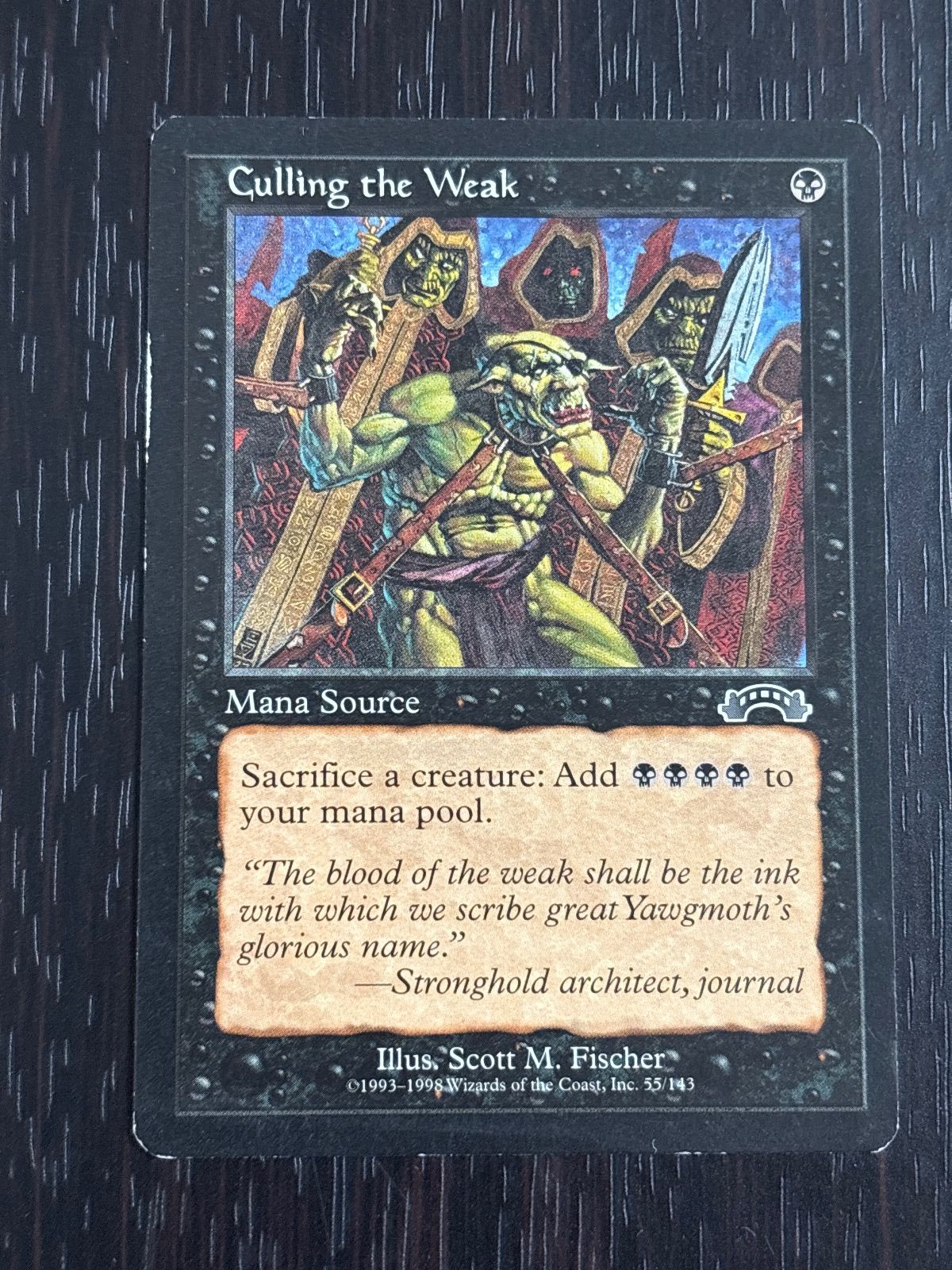 【ご確認用】エクソダス 弱者選別a 英語 1枚　MTG nv9 17 Culling the Weak 弱者選別 EXO 英語版 EN MTG - メルカリ