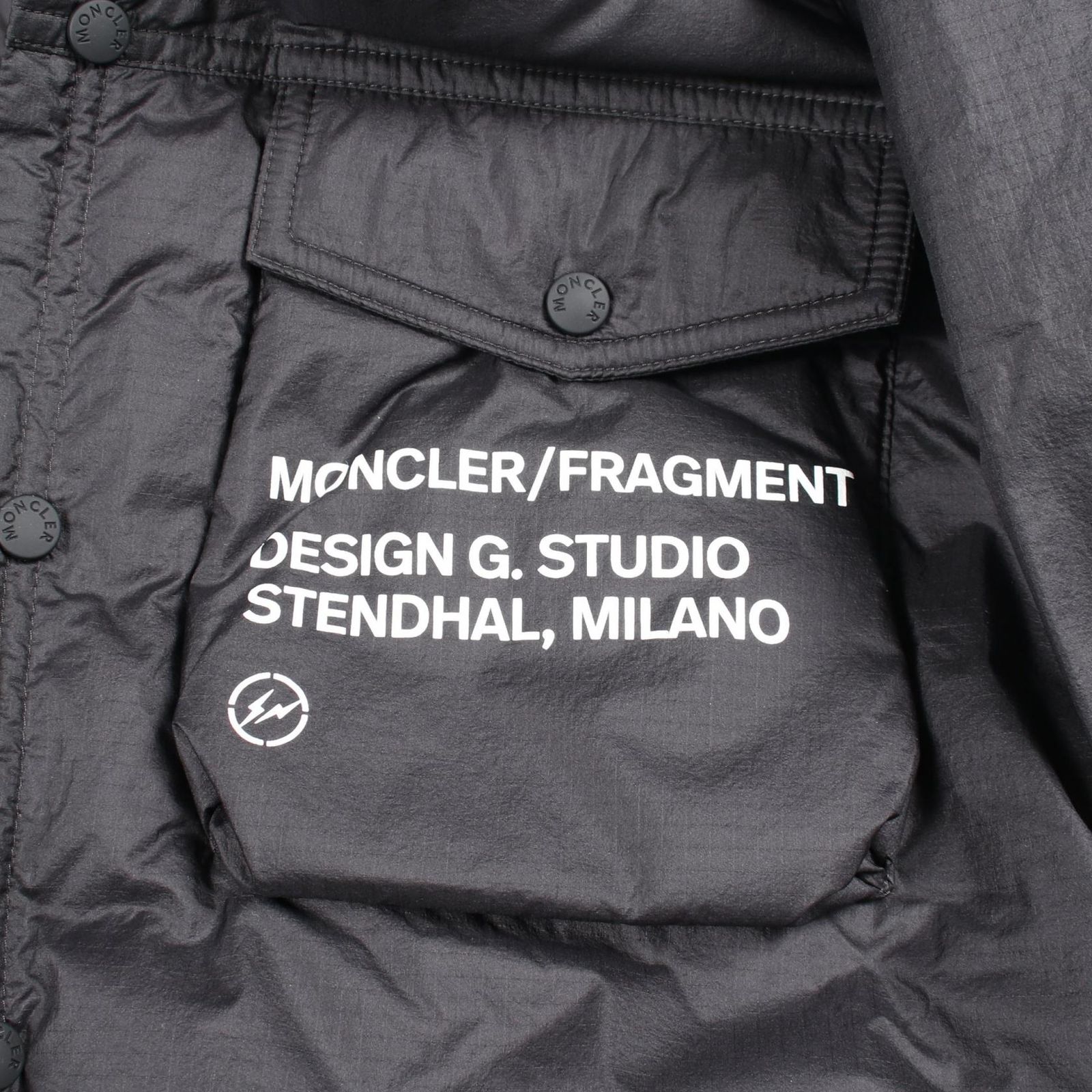 モンクレール MONCLER MONCLER GENIUS 7 FRAGMENT HIROSHI FUJIWARA MAZEN ダウンジャケット 衣料品 アウター ナイロン メンズ ブラック系 1B50710 【中古】 モンクレール MONCLER ダウンジャケット MONCLER GENIUS 7 FRAGMENT